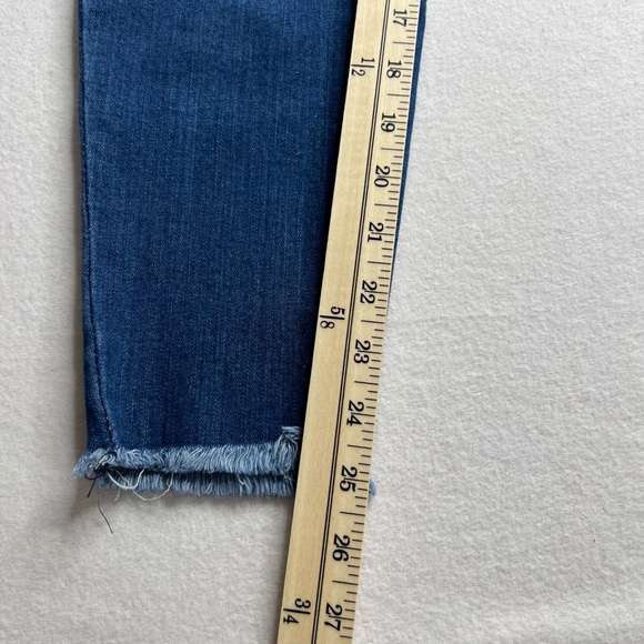 Lucky + Blessed Western Sarape Print Raw Hem Patched Jeans Size 14 - Picture 4 of 14